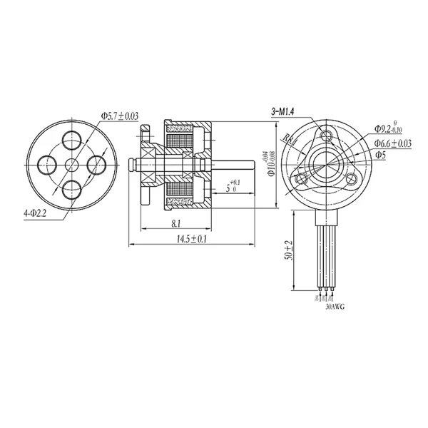 Happymodel SE0703 15000KV 19000KV 1S бесщеточный двигатель для микроквадрокоптера FPV Racing