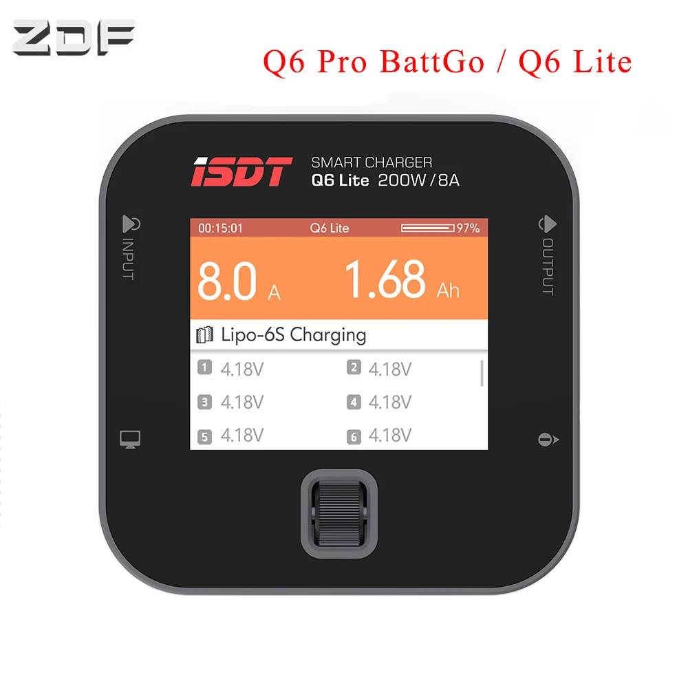 ISDT Q6 Pro BattGo / Lite 300 Вт 14A карманное умное Цифровое зарядное устройство для Lipo