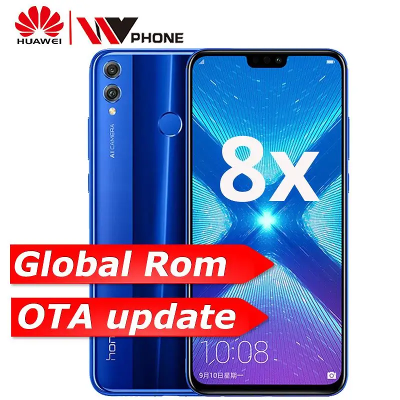 28813.67 руб. 20% СКИДКА|Глобальный Rom Huawe Honor 8X6,5 ''полный экран OTA обновление смартфона не 8x max мобильный телефон Android 8,1 Восьмиядерный отпечаток пальца ID-in Мобильные телефоны from Мобильные телефоны и телекоммуникации on Aliexpress.com | Alibaba Group