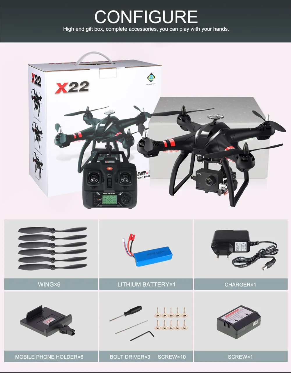 Bayang X22 двойной gps Радиоуправляемый Дрон бесщеточный мотор 1080P FPV HD 3D карданный Дрон с режимом следования за мной vs Bayang X21 Дрон