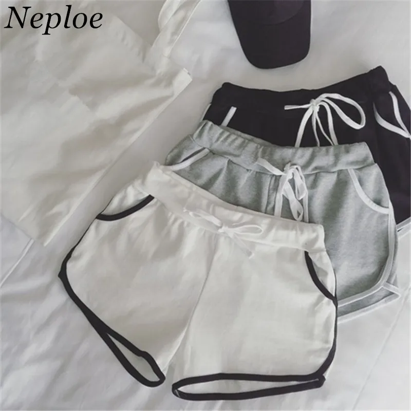 

Korean Loose Casual Women Hot Shorts 2019 Summer Fashion Elastic Waist Lace Up Short Ladies New Hot Sale Slim Shorts 64838