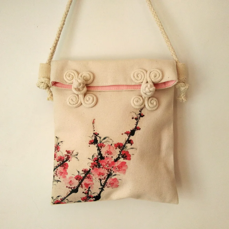 Vintage Style Beautiful Mini Satchel Literary Messenger Bag Chinese