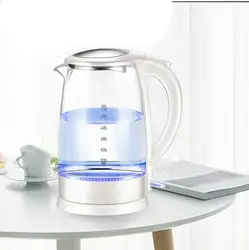 Новый электрический чайник бытовые высокого боросиликатное стекло automatic power