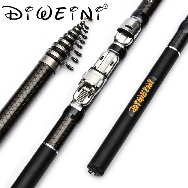 

1.8M 2.1M 2.4M 2.7M 3.0M 3.6M Carp Fishing Pole Portable Carbon Telescopic Fishing Rod Spinning Sea Rod Fishing Tackle