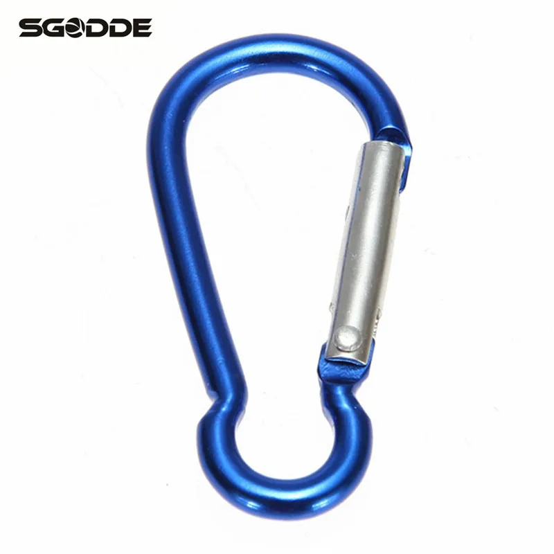 SGODDE 1 قطع سلسلة حلقة تسلّق معدنيّة D الربيع كليب المفاجئة حلقة مفاتيح على شكل خُطّاف سلسلة مشبك حقيبة أدوات ألومنيوم محمولة للتخييم التنزه تس... SGODDE 1 قطع سلسلة حلقة تسلّق معدنيّة D الربيع كليب المفاجئة حلقة مفاتيح على شكل خُطّاف سلسلة مشبك حقيبة أدوات ألومنيوم محمولة للتخييم التنزه تس...