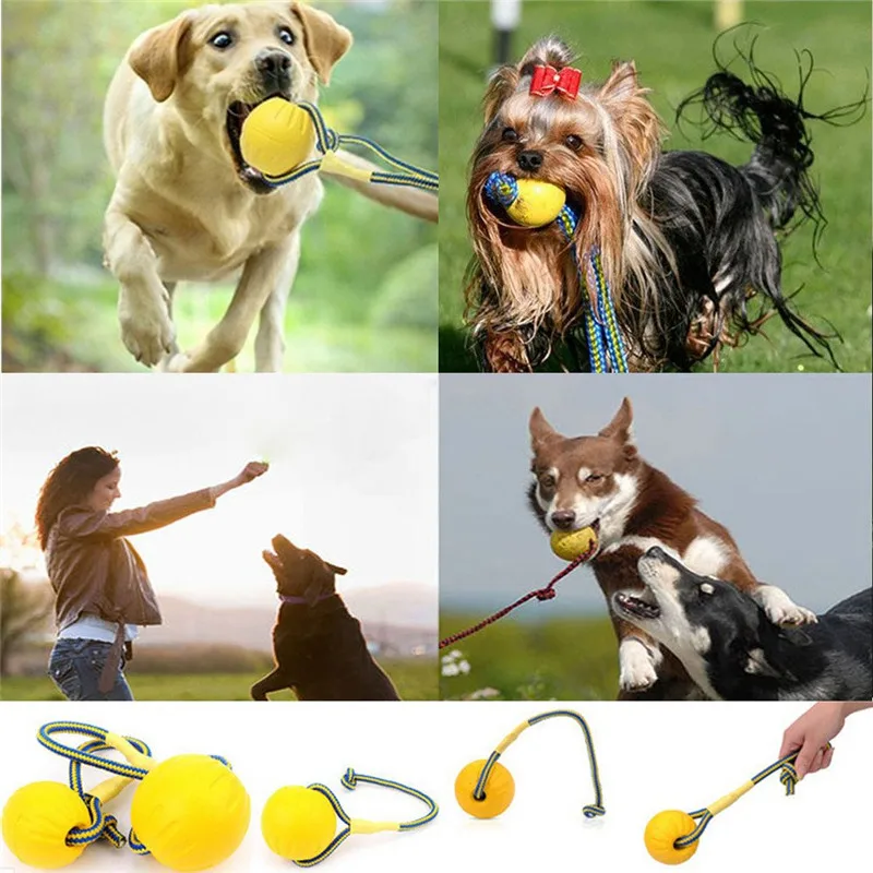 7/9 см интерактивная игрушка для собак зубная щетка EVA мяч для собак с игрушки из веревки для животных для щенков щенок гибкий в воде товары для домашних животных