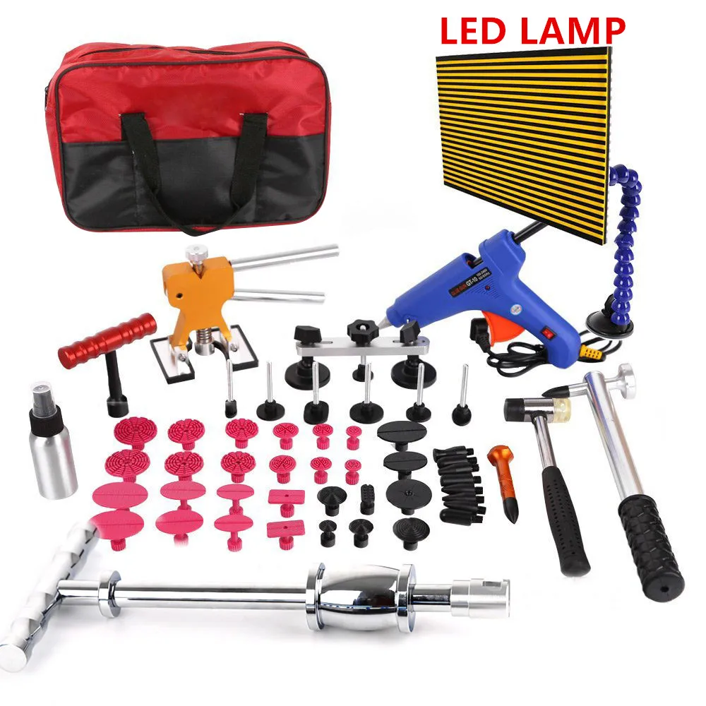 

PDR Tools Paintless Dent Repair Tools For Car Repair Reflector Board PDR glue Puller Tabs Glue Gun Household Tool Set DIY Kit