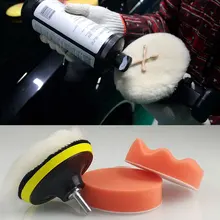 Автомойка очистка полная полировка колодки комплект для авто комплект для полировки колес автомобиля буфер с адаптером сверла