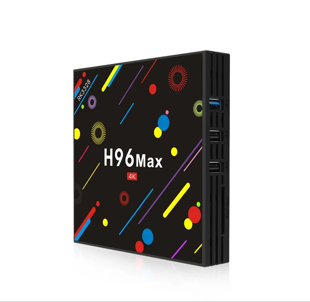 H96 Max H2, 4 Гб оперативной памяти, 32 Гб встроенной памяти, RK3328 4 ядра интеллигентая (ый) Android 7,1 ТВ коробка BT 4,0 H2.65 4 K 3D Wi-Fi передатчик для