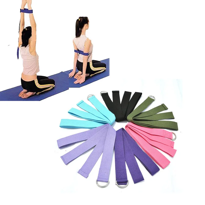 180 CM Sport Yoga Stretch Strap Adjustable D-Ring Belt Gym Fitness Waist Leg 180 CM Sport Yoga Stretch Strap Adjustable D-Ring Belt Gym Fitness Waist Leg
