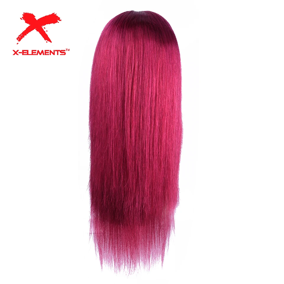 Brazilian Lace Front Human Hair Color Wigs Pre Plucked 4x4 Lace Closure Wig with Baby Hair Remy Straight Wigs 5 Color to Choose (4)
