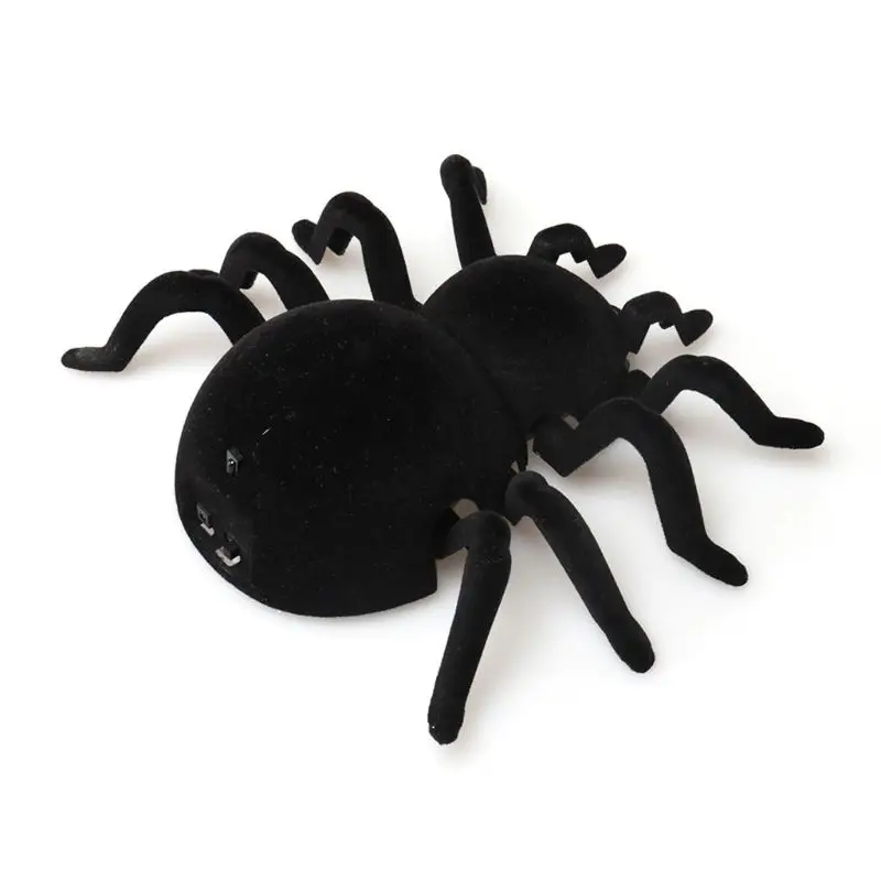 Remote Control Spider Scary Wolf Spider Robot Realistic Novelty Toys Halloween Gifts