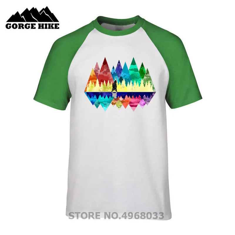 Creative Design Couple Clothes T shirts nature, mountains, landscape, outdoors, hiking, bear, animals, mtb T-shirt 3D Print male