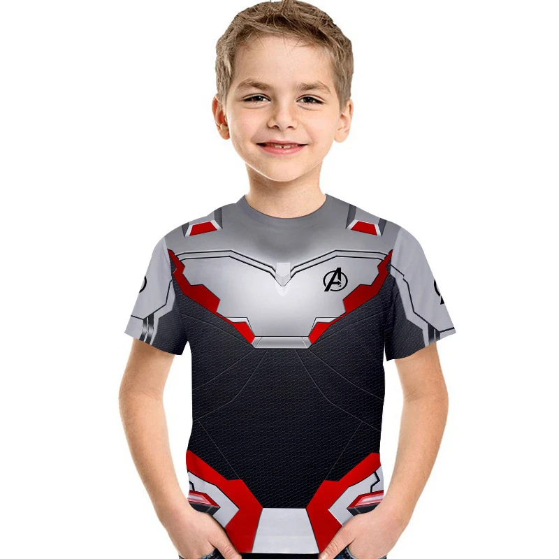 

Kids T-shirt Avengers Endgame Quantum Realm Cosplay Costume Tops Boys Girls fancy cosplay costumes Short Sleeve T shirt