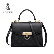 FOXER Новая женская кожаная сумка модные роскошные сумки женские сумки дизайнерские женские кожаные сумки через плечо
