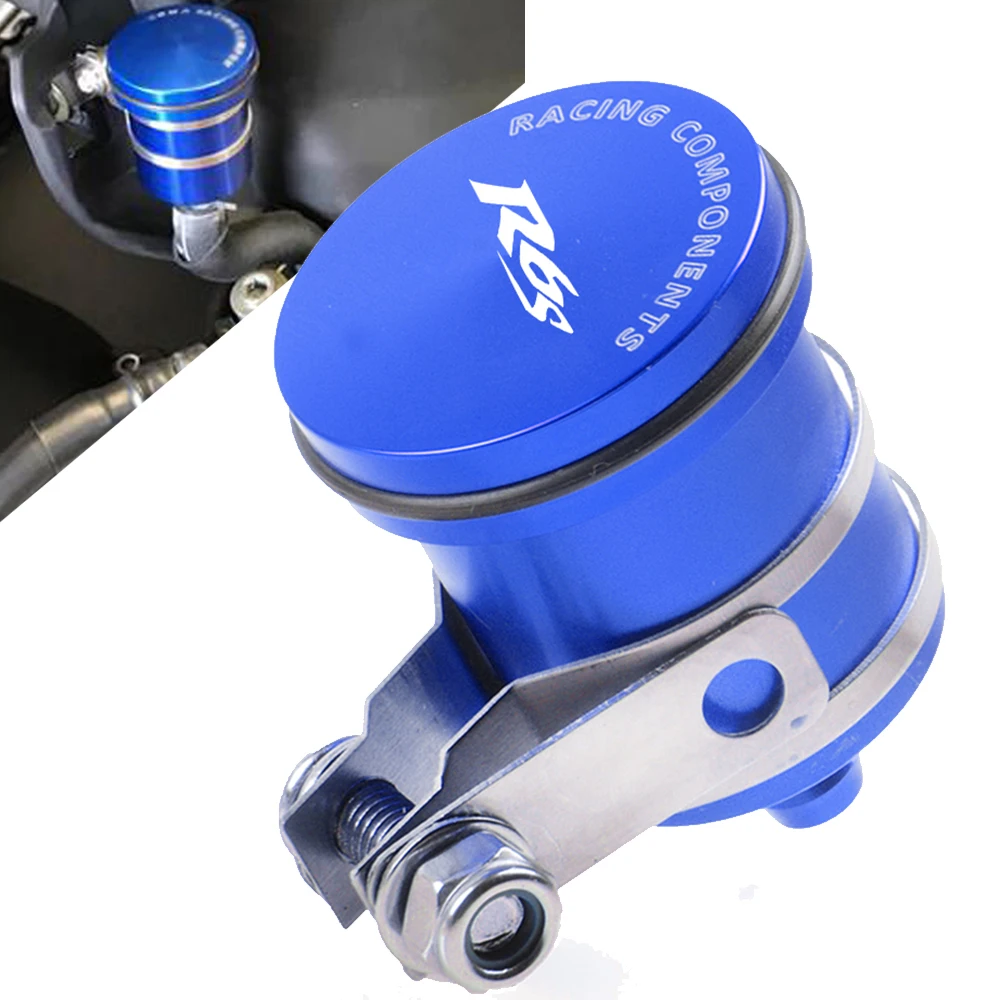 

CNC Aluminum Motorcycle Brake Fluid Reservoir Clutch Cylinder Tank Oil Fluid Cup for Yamaha YZF R6 R6S All Years Model Motorbike