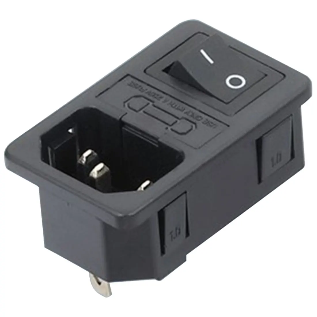 Buy Plug Connector 1pc Black Rocker Switch Fused C14