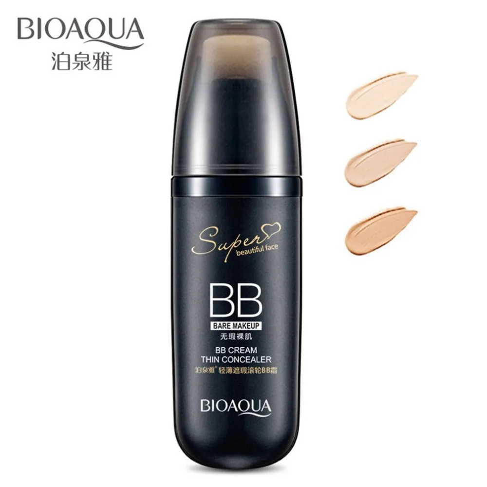 

30g Waterproof BB Cream with Roller Sponge Whitening Moisturizing Isolation Concealer Face Foundation Beauty Makeup Air Cushion