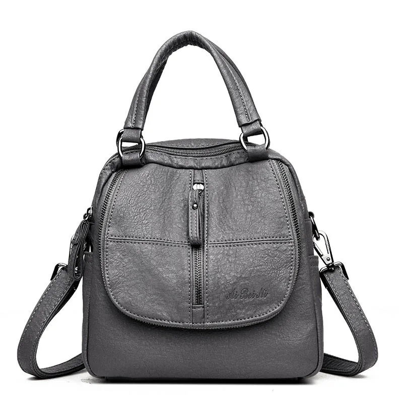 Многофункциональный женский рюкзак, женский рюкзак, маленький рюкзак Mochila Feminina, школьные рюкзаки для девочек-подростков, Сумки Sac A Dos XA270H - Цвет: Gray
