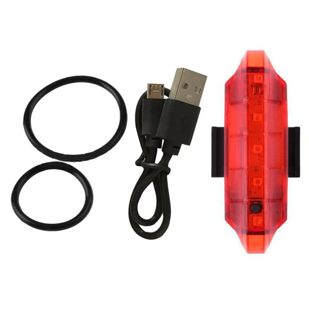 Discount USB Rechargeable 5LED Bicycle Bright 4 Modes Cycling Rear Lamp Taillight Back Lamp Wholesale Drop Shipping 5