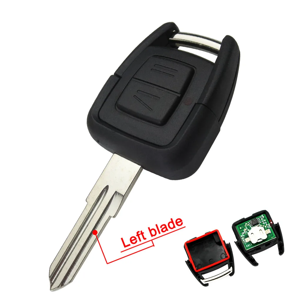 2 BUTTON REMOTE CAR KEY FOR OPEL VAUXHALL VECTRA ZAFIRA OMEGA ASTRA H J INSIGNIA G MK4 B C MOKKA 433MHZ HU43 HU100 BL