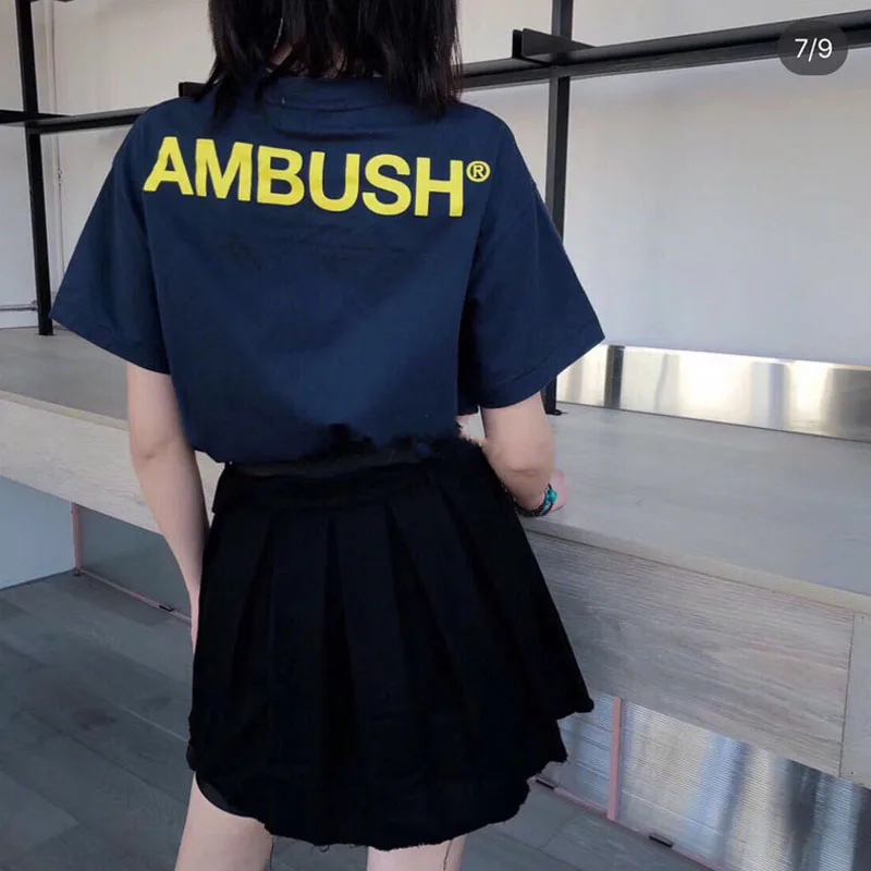 Мужская футболка AMBUSH Wo высокого качества 1:1 Лидер продаж футболки 3M отражение