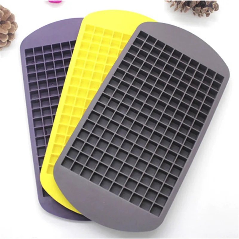 1PCS Eco friendly Food Grade 160 Cavity Silicone Ice Cube Tray Mini Ice