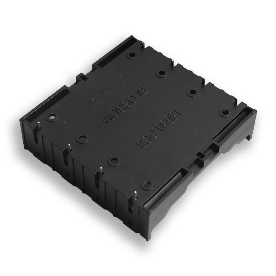 100PCS/lot Wholesale 18650 Battery Plastic Storage Box For 4*3.7V 18650 Lithium Battery With 8Pin For Soldering Connect