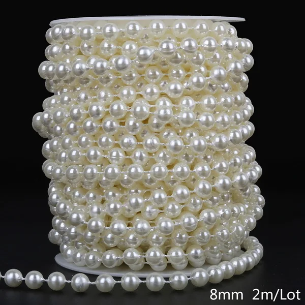 Ivory Pearl Bead Chain for DIY Decorations & Crafts