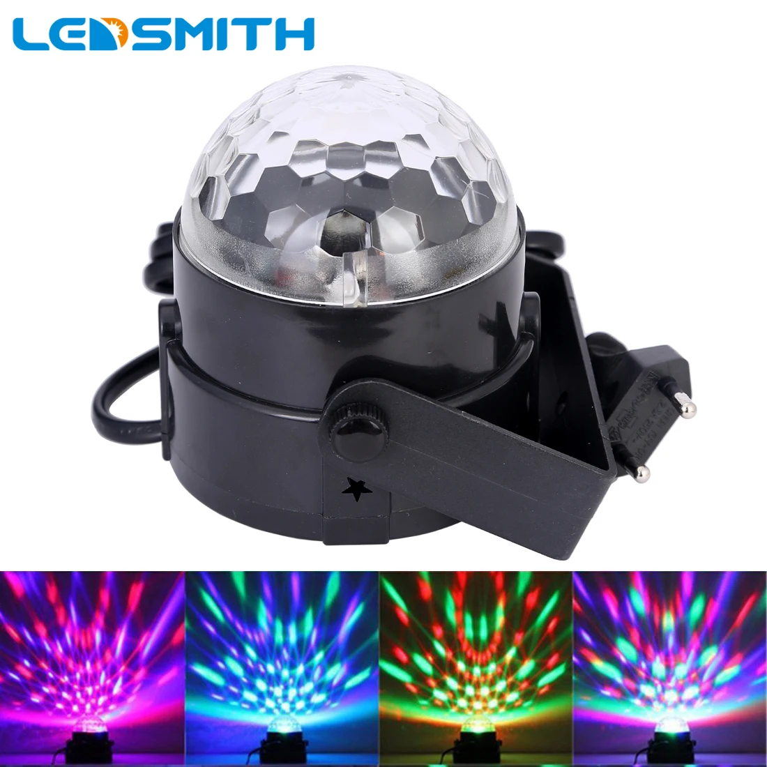 Voice Activated 3w Mini Rgb Led Projector Magic Ball Dj