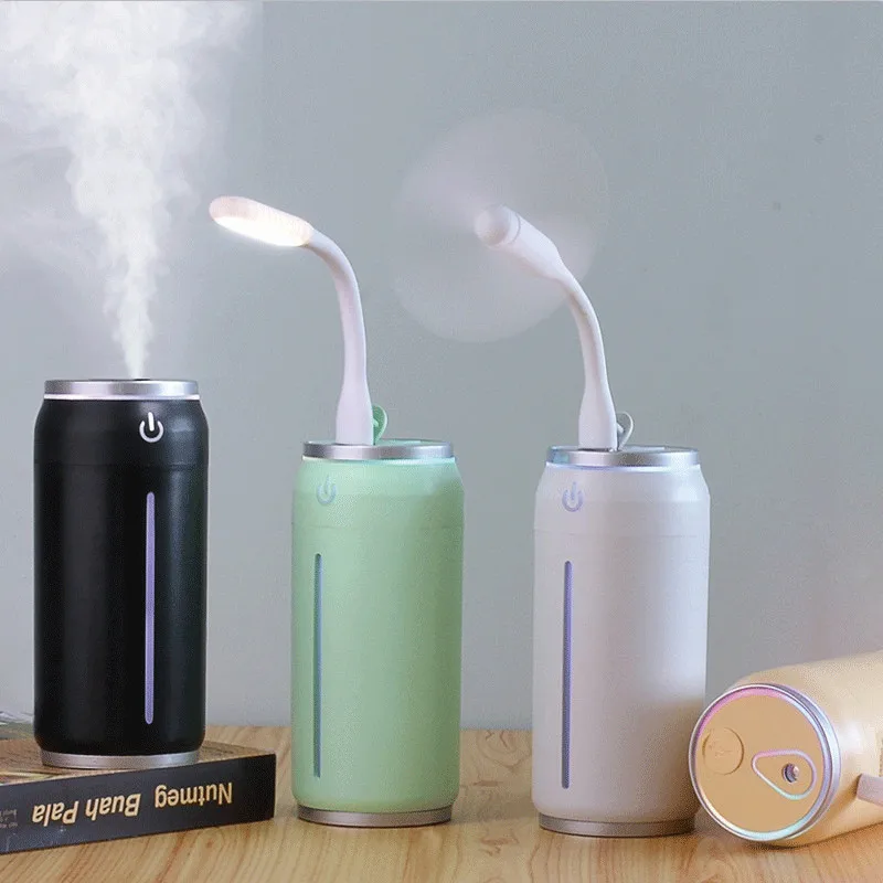 

Waterproof Portable 220ml Can Shape Mini Humidifier USB Rechargeable Aroma Diffuser Air Purifier Atomizer for Office Desktop Car
