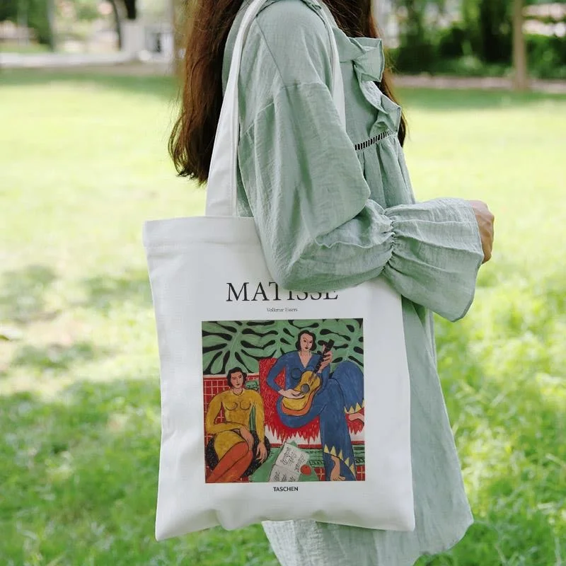 Matisse летняя Большая вместительная Повседневная Женская Холщовая Сумка с рисунком из мультфильма, модная сумка-мессенджер Harajuku, новые сумки на плечо с буквенным принтом