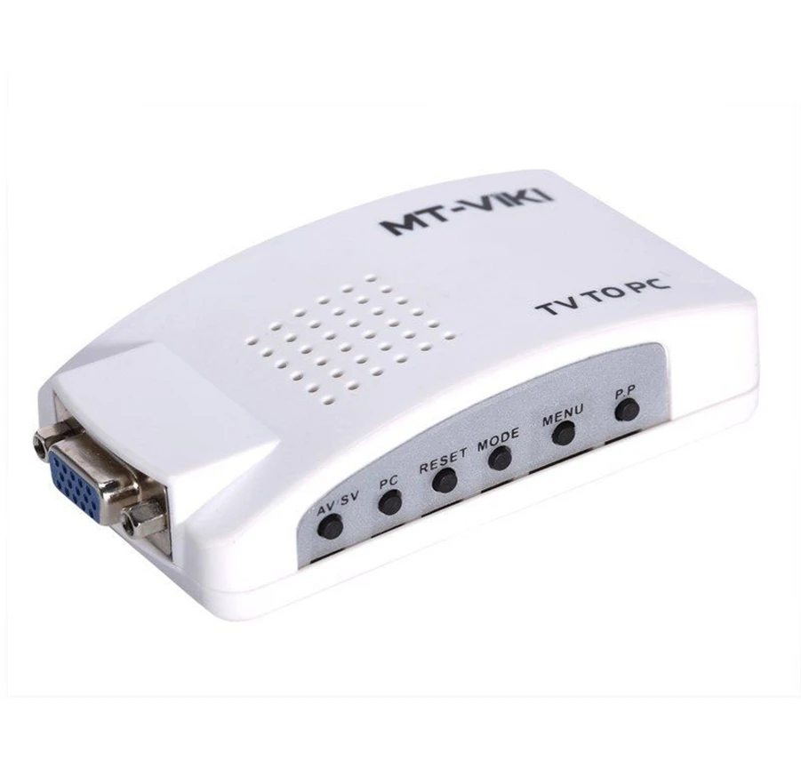 

MT-VIKI AV/S Terminal to VGA video signal converter Convert TV AV signal output to VGA signal output LCD MT-TP02