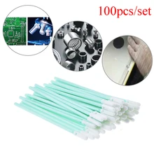 Прямая поставка 100/упаковка тампоны с гибкой головкой Губка Пена чистящие тампоны палочки Чистые УФ чернила на цифровом принтере