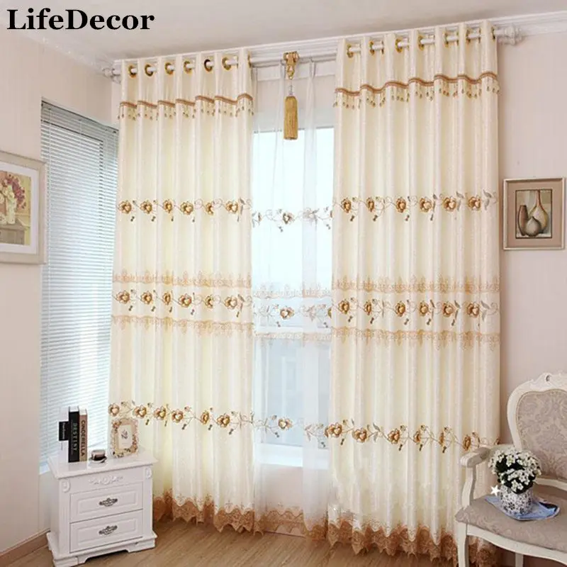 new arrival Quality embroidered window curtain screening chinese style
