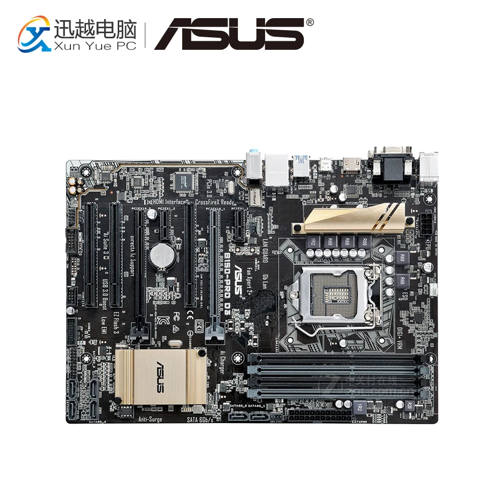 

Asus B150-PRO D3 Desktop Motherboard B150 Socket LGA 1151 For Core i7 i5 i3 DDR3 64G SATA3 USB3.0 ATX Original Used Mainboard