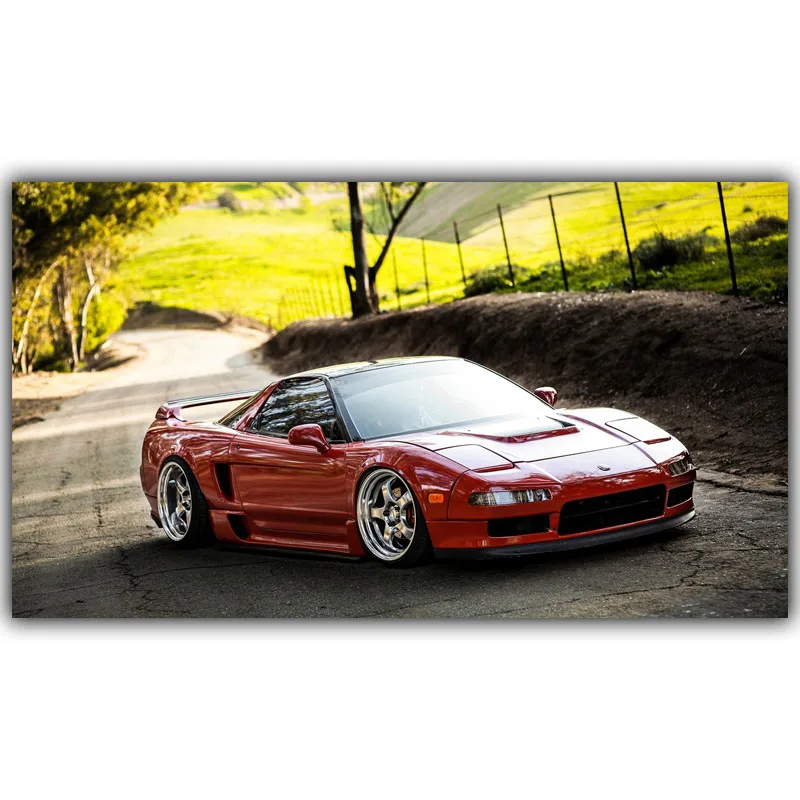 Sports Car Poster Custom Home Decoration Fashion Silk Fabric Wall