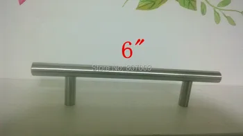 

(Diameter 12mm,Length:150mm) 6" 50pcs/lot Furniture Hardware Kitchen Cabinet Handle, Bar Pull Handle Stainless Steel T Handles