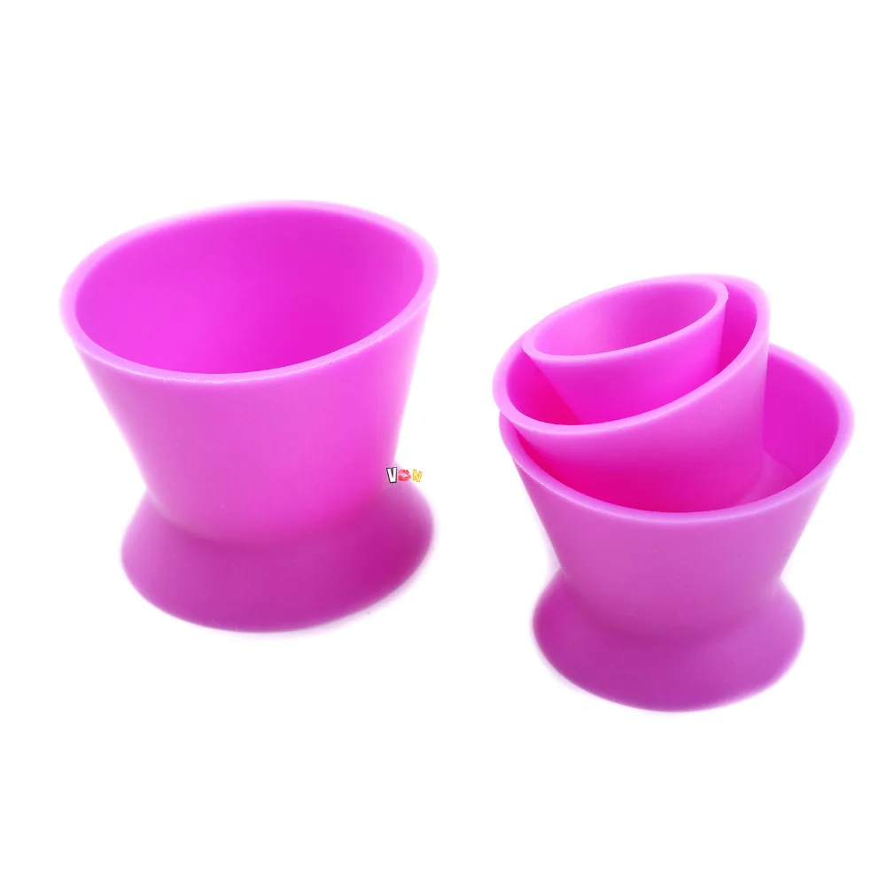 

Red New Dental Lab Silicone Mixing Bowl Cup 4pcs/set