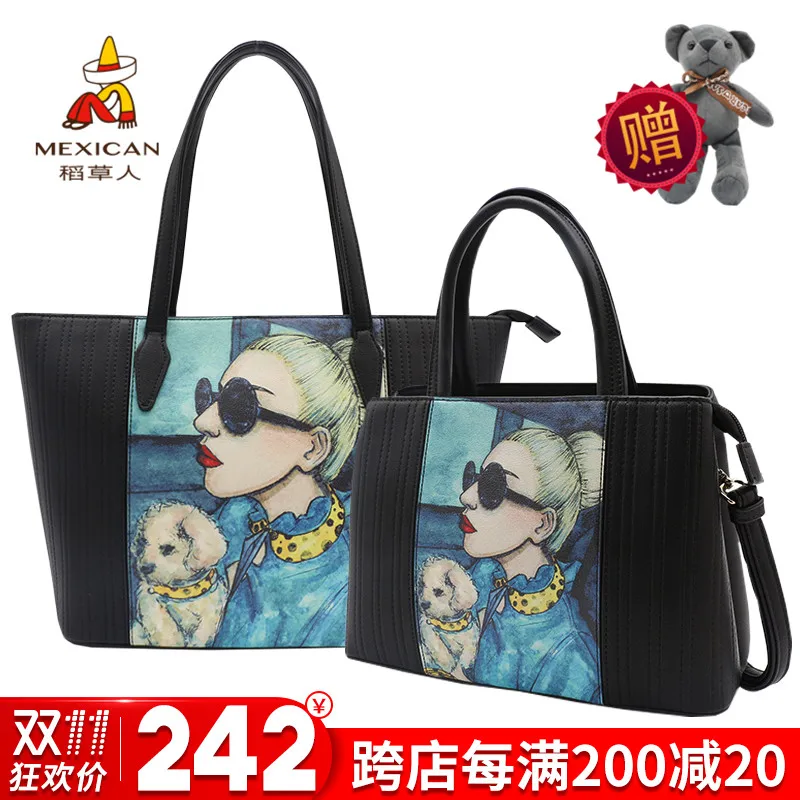 

27x18CM Scarecrow Women 2017 New Autumn And Winter Fashion Handbag Simple Bag Shoulder Bag Tote Bag A4598