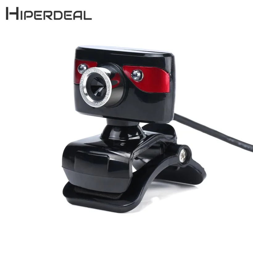 

HIPERDEAL New LED lights Webcam HD 12 Megapixels Camera Rotating Stand for Computer PC Laptop 18Mar08 Drop Ship F