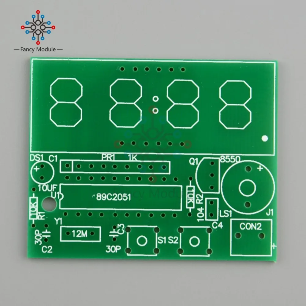 AT89C2051 C51 4 бита электронные часы электронный производственный Набор DIY наборы C51 электронные часы