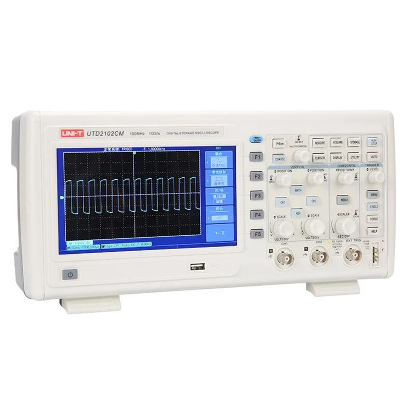 

UNI-T UTD2102CM Digital Storage Oscilloscopes 2CH 100MHZ Bandwidth 1GS/s Sample Rate