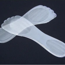 1 пара Уход за ногами массажные силиконовые стельки супинатор прозрачные Нескользящие массажные стельки для обуви