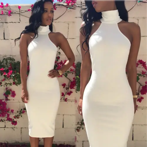 2015 Summer font b Sexy b font New White font b Women b font Bodycon Sleveless