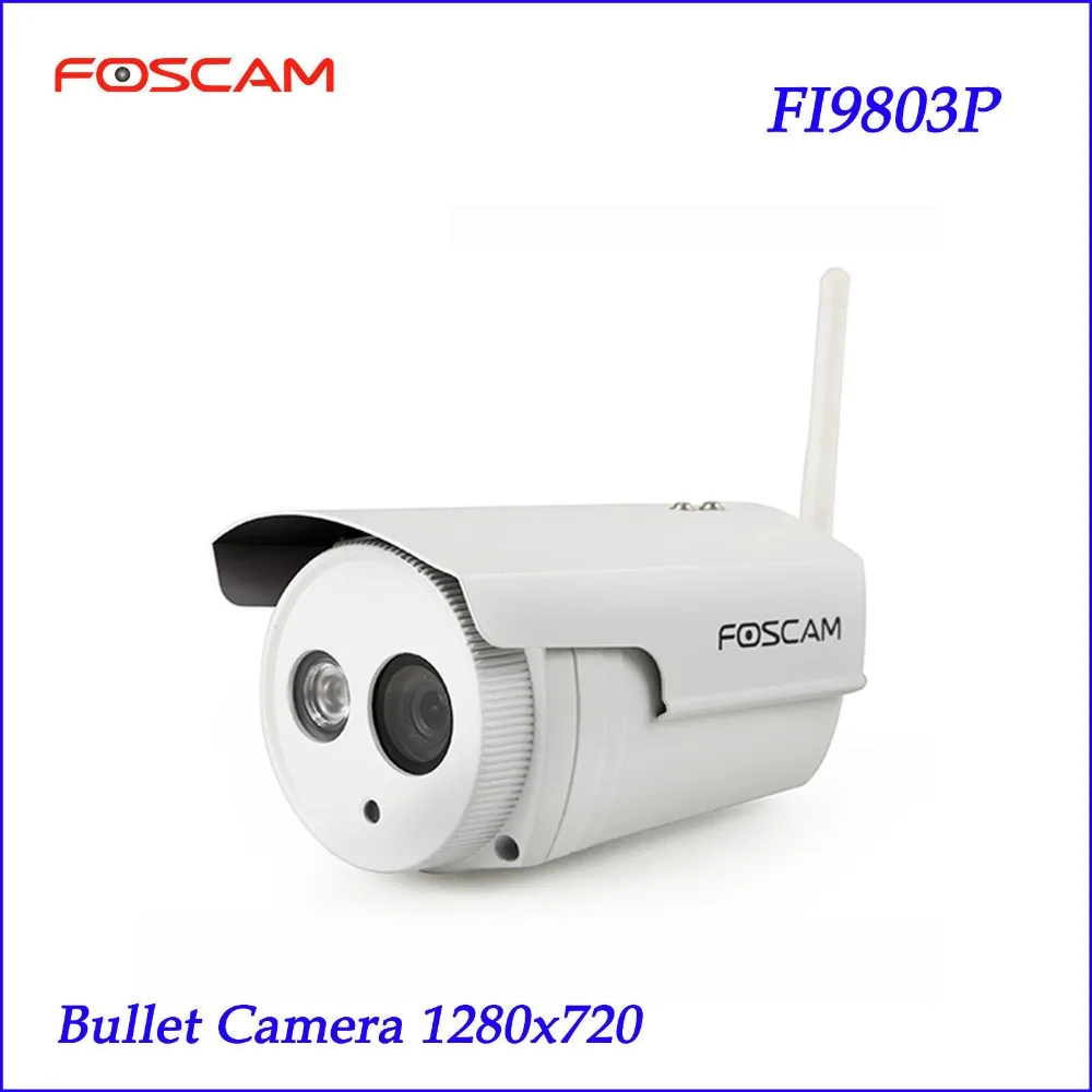 Foscam FI9803P 1.0 Megapixel HD 720P Wireless Outdoor Waterproof IP Camera P2P CMOS Night Vision 20m IP Camera