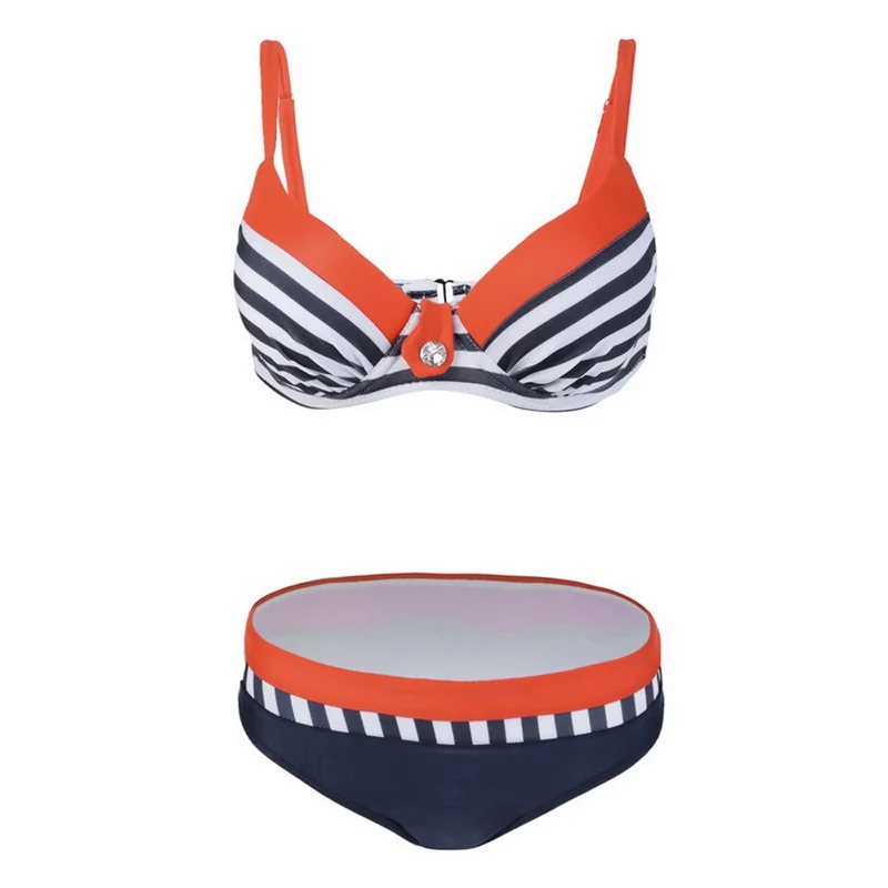 

Women Sexy yellow Bikini Set 2019 Print Swimsuit Girls Push Up Big Bust Swimwear Plus Size Low Waist Thong Swimming Bathing Suit