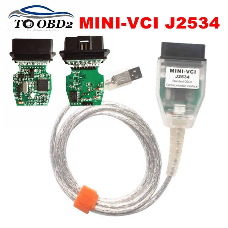 

OBDTooL FTDI FT232RL Chip V14.20.019 Mini-VCI J2534 Interface Mini VCI USB Cable For Toyota TIS Techstream Auto Diagnostic Tools
