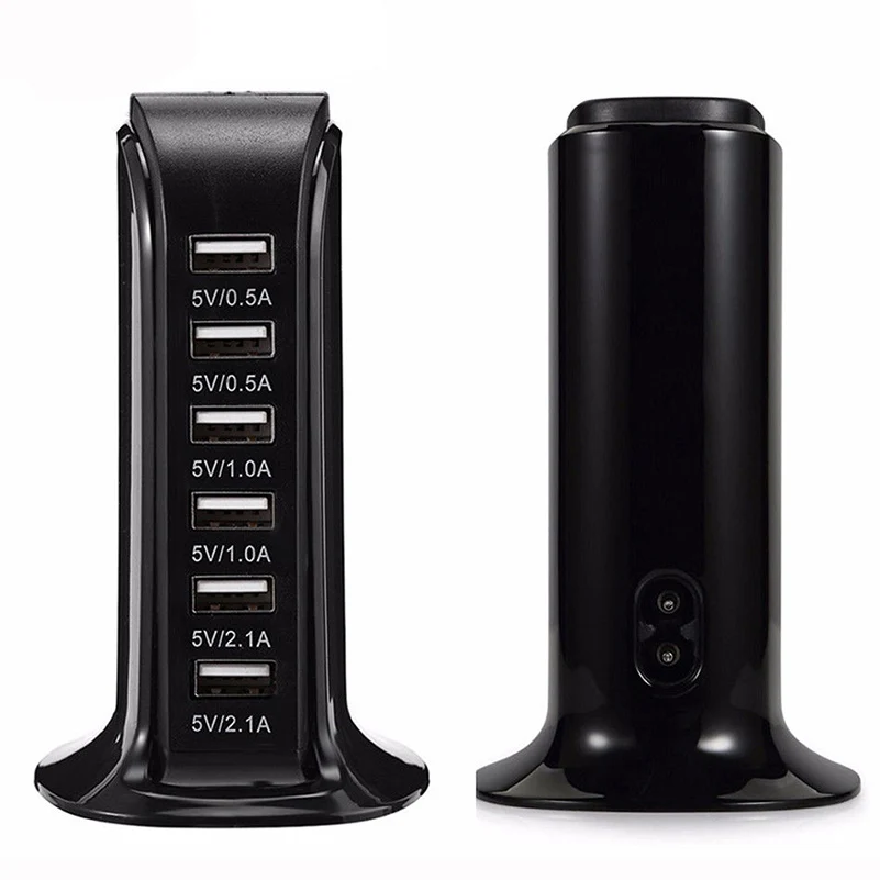 Ceny Uniwersalny 6 porty USB szybkie stacja ładowania 30W naścienna na USB ładowarka wtyczka podróżna pulpit rozdzielacz hub na USB wielu portów ładowarka do telefonu