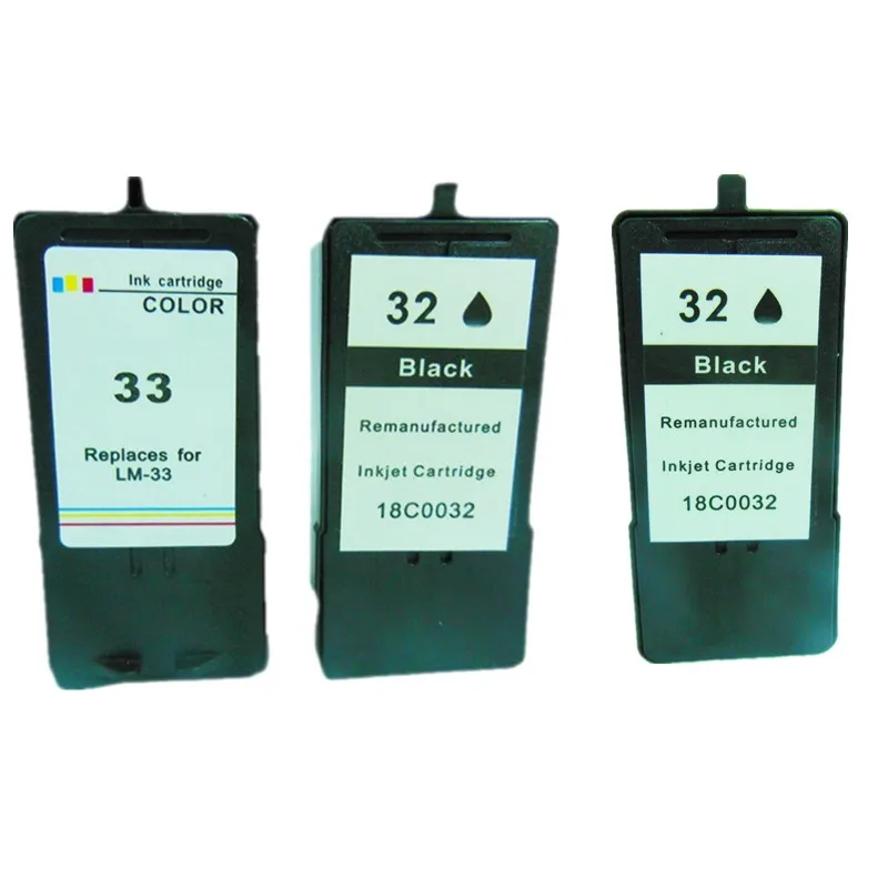 Картридж для принтера Lexmark 32 33 2BK + 1 трехцветный Восстановленный P4350 P6250 P6350 P915 X3330
